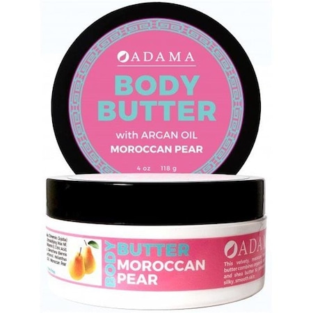 Zion Health 237445 4 Oz Adama Body Butter Cream; Morrocan Pear